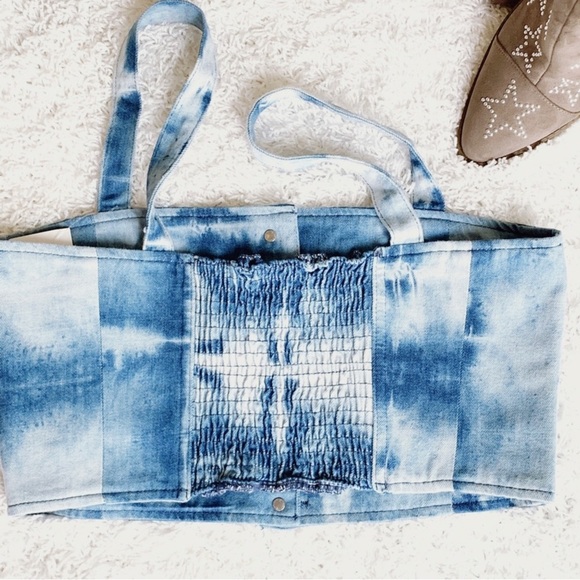 Levi’s Retro Vintage Tie-Dye Jean Crop Top Y2K - Picture 4 of 8